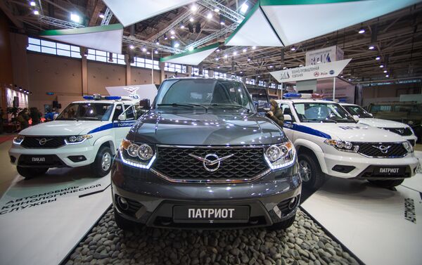 El pabellón de UAZ en la feria internacional de seguridad Inerpolitech 2016 El pabellón de UAZ en la feria internacional de seguridad Inerpolitech 2016 - Sputnik Mundo
