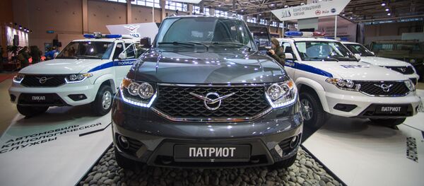 El pabellón de UAZ en la feria internacional de seguridad Inerpolitech 2016 - Sputnik Mundo