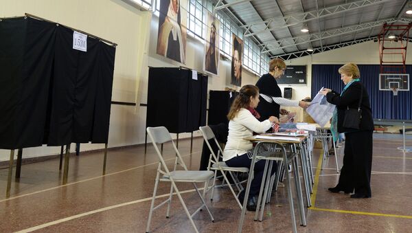 Michelle Bachelet, presidenta de Chile, en las elecciones (archivo) - Sputnik Mundo