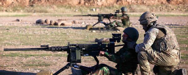 Consejeros militares británicos durante una sesión de entrenamiento (archivo) - Sputnik Mundo