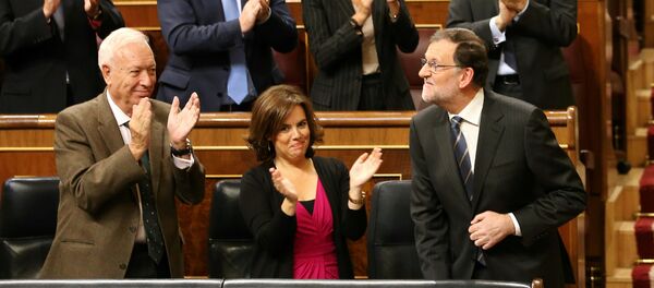 La primera sesión del debate de investidura de Mariano Rajoy en el Congreso de los Diputados en España - Sputnik Mundo