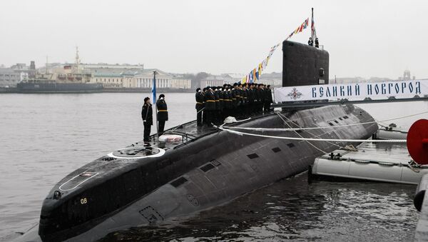 Ceremonia de entrega del submarino diésel-eléctrico 'Veliki Nóvgorod' - Sputnik Mundo