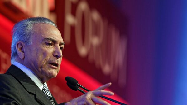 Michel Temer, presidente de Brasil - Sputnik Mundo