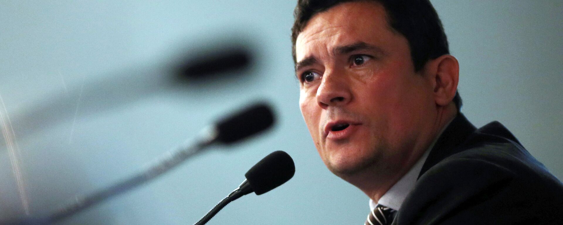 Brazilian federal judge Sergio Moro attends a Criminal National Forum of Federal Judges in Sao Paulo - Sputnik Mundo, 1920, 23.06.2021