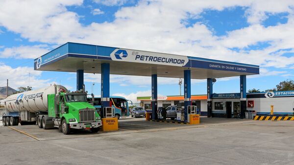 Una gasolinera de Petroecuador - Sputnik Mundo