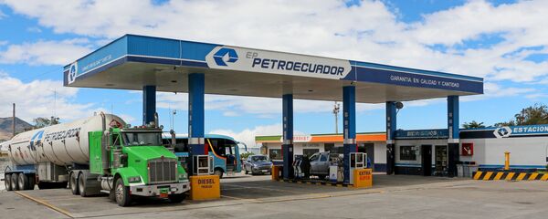 Una gasolinera de Petroecuador - Sputnik Mundo
