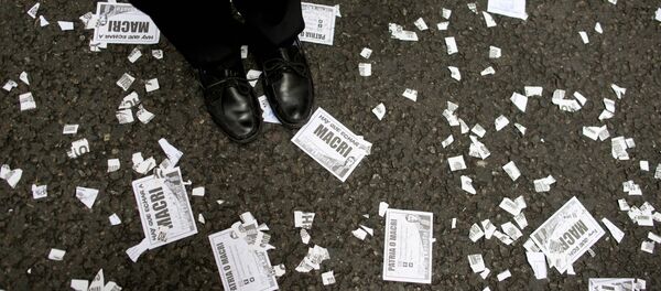 Una protesta en Argentina (archivo) Una protesta en Argentina (archivo) - Sputnik Mundo