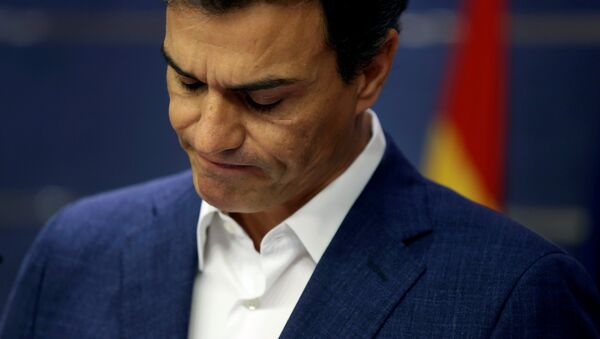 Pedro Sánchez, líder de los socialistas españoles - Sputnik Mundo