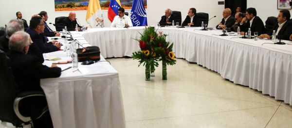 El encuentro entre el Gobierno y la oposición de Venezuela - Sputnik Mundo
