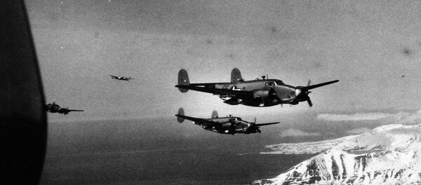 Los cazas estadounidenses Lockheed Ventura en los ataques a las islas Kuriles, el 19 de abril de 1945 - Sputnik Mundo