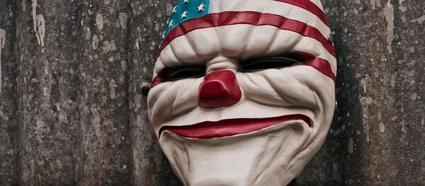 Payaso. Bandera de EEUU - Sputnik Mundo