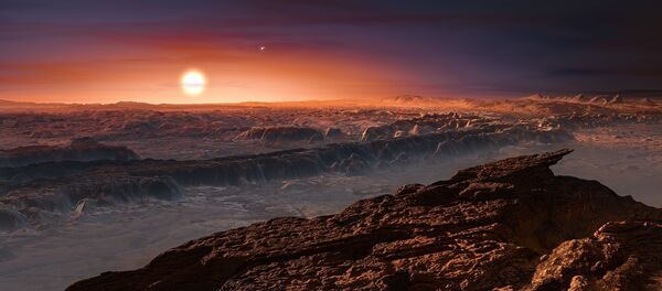 Ilustación artística del exoplaneta Próxima b - Sputnik Mundo