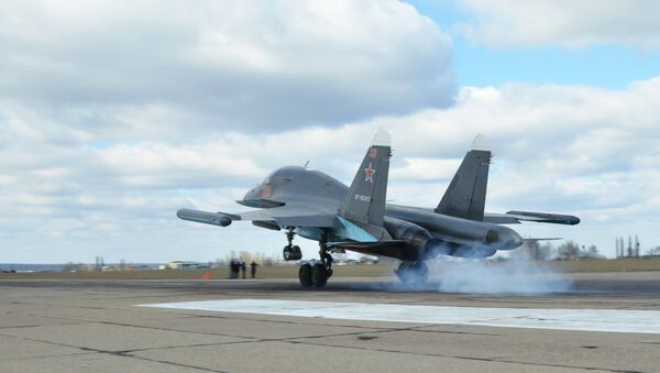 Caza ruso Su-34 - Sputnik Mundo