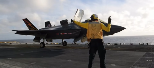 La Marina de EEUU prueba el F-35B - Sputnik Mundo