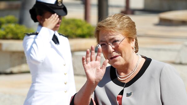 Michelle Bachelet, presidenta de Chile - Sputnik Mundo