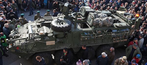 Los militares estadounidenses en la ciudad polaca de Bialystok - Sputnik Mundo