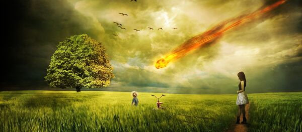 Un asteroide (ilustración) - Sputnik Mundo