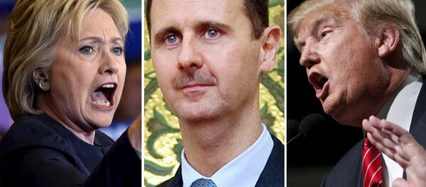 Hillary Clinton, Bashar Asad, Donald Trump - Sputnik Mundo