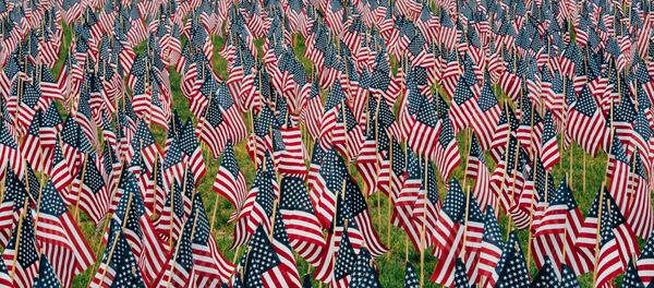 Banderas de EEUU - Sputnik Mundo