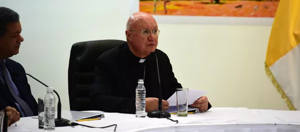 Claudio María Celli, enviado especial del Vaticano a Venezuela Claudio María Celli, enviado especial del Vaticano a Venezuela - Sputnik Mundo