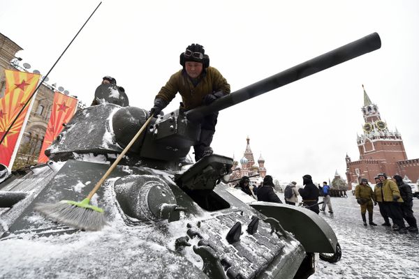 La Plaza Roja, escenario de una marcha militar dedicada al 75 aniversario del desfile de 1941 - Sputnik Mundo