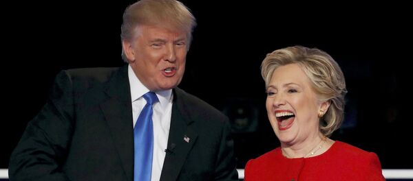 El presidente de EEUU, Donald Trump, y la exsecretaria de Estado de EEUU, Hillary Clinton - Sputnik Mundo