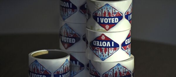 Pegatinas He votado - Sputnik Mundo