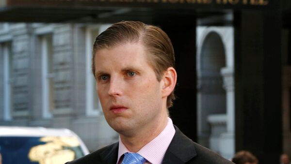 Eric Trump, hijo del presidente estadounidense Donald Trump - Sputnik Mundo