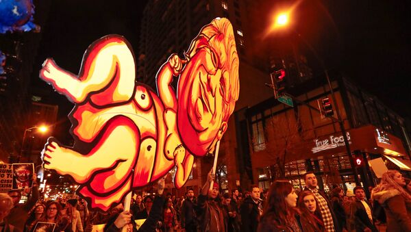 Protestas contra Donald Trump en EEUU - Sputnik Mundo