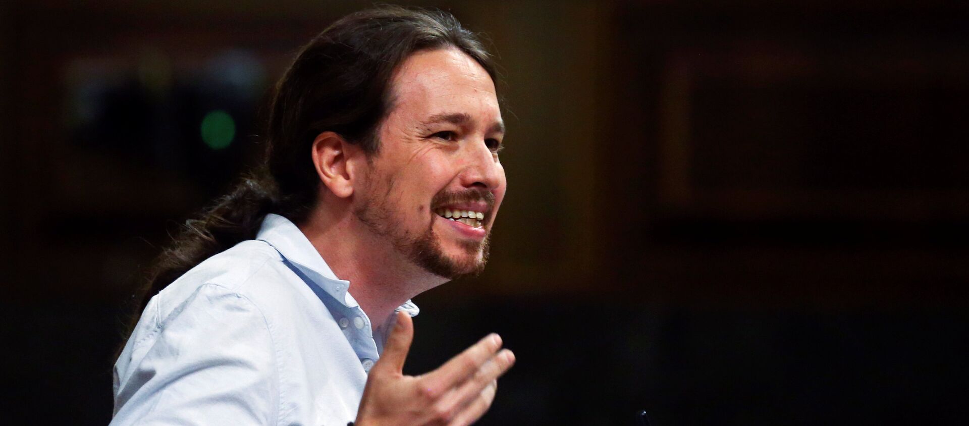 Pablo Iglesias, líder del partido Podemos Pablo Iglesias, líder del partido Podemos - Sputnik Mundo, 1920, 13.12.2018