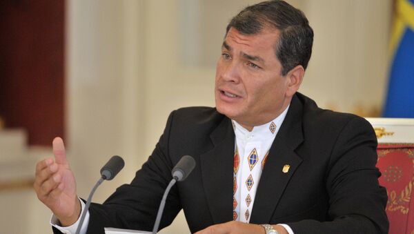 Rafael Correa, expresidente de Ecuador - Sputnik Mundo