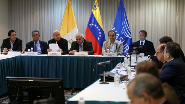 La segunda reunión de la mesa de diálogos entre el Gobierno de Venezuela y la oposición - Sputnik Mundo