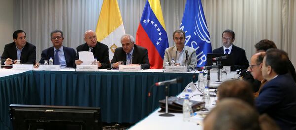 La segunda reunión de la mesa de diálogos entre el Gobierno de Venezuela y la oposición - Sputnik Mundo