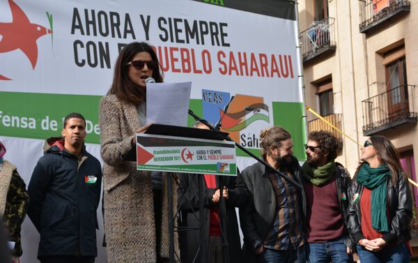 Manifestación en Madrid en apoyo del referéndum saharaui - Sputnik Mundo