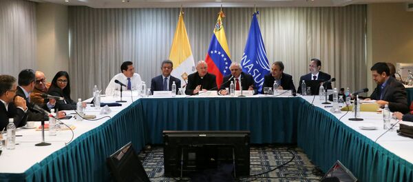 La segunda reunión de la mesa de diálogos entre el Gobierno de Venezuela y la oposición - Sputnik Mundo