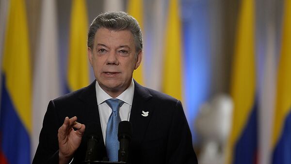 Juan Manuel Santos, presidente de Colombia - Sputnik Mundo