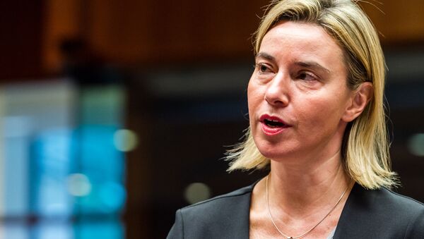 Federica Mogherini, jefa de la diplomacia europea - Sputnik Mundo