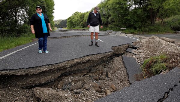 Grandes grietas, causadas por el terremoto de Kaikoura - Sputnik Mundo