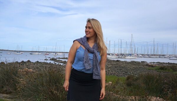 La modelo rusa ‘plus size’ Marina Bulátkina, residente en Nueva York, en Montevideo - Sputnik Mundo