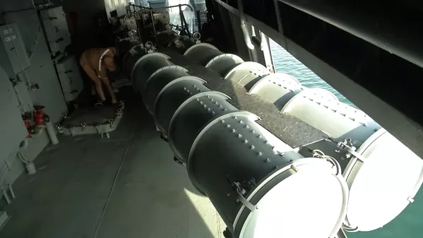 La fragata Almirante Grigoróvich de la flota del mar Negro de la Federación rusa, en las costas de Siria, en aguas del Mediterráneo. - Sputnik Mundo