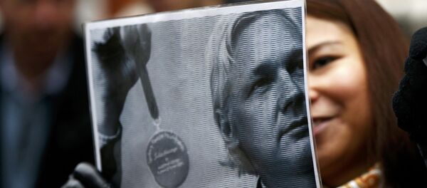 Los partidarios de Julian Assange - Sputnik Mundo