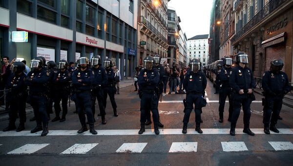 Los policías de España (archivo) - Sputnik Mundo