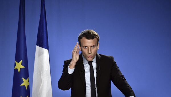 Emmanuel Macron, candidato presidencial de Francia - Sputnik Mundo