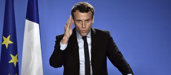 Emmanuel Macron, candidato presidencial de Francia - Sputnik Mundo