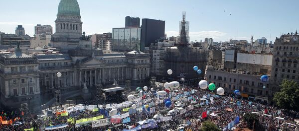 Protestas en Buenos Aires - Sputnik Mundo