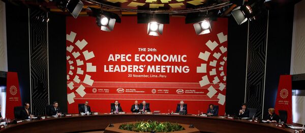 Attendees take their seats for the APEC Economic Leaders’ Meeting in Lima, Peru - Sputnik Mundo