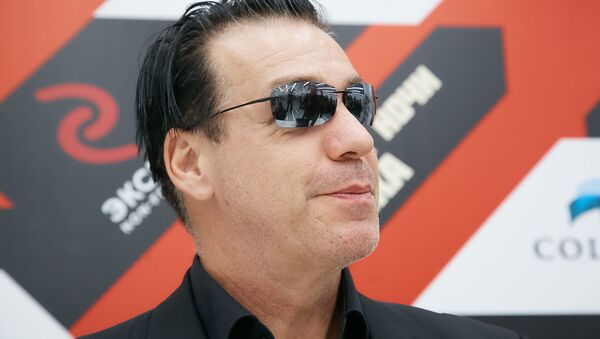 Till Lindemann, vocalista de la famosa banda de metal industrial Rammstein, en Moscú el 18 de noviembre de 2016 - Sputnik Mundo