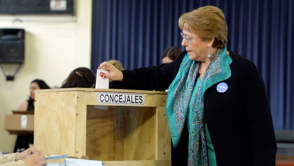 Michelle Bachelet, presidenta de Chile - Sputnik Mundo