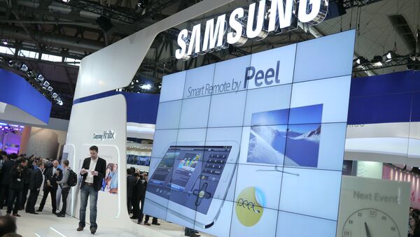 Logo de Samsung en una exposición - Sputnik Mundo