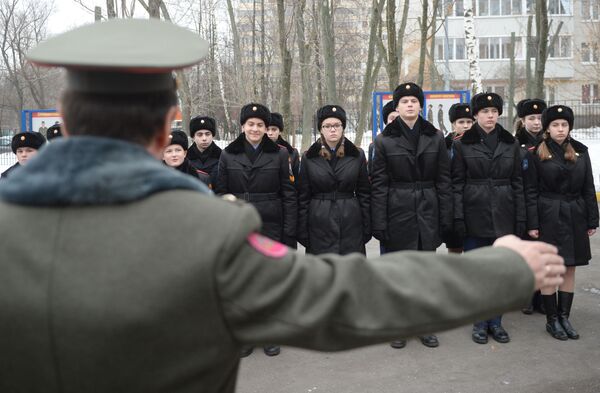 Honor y fuerza: escuela de cadetes en Moscú - Sputnik Mundo